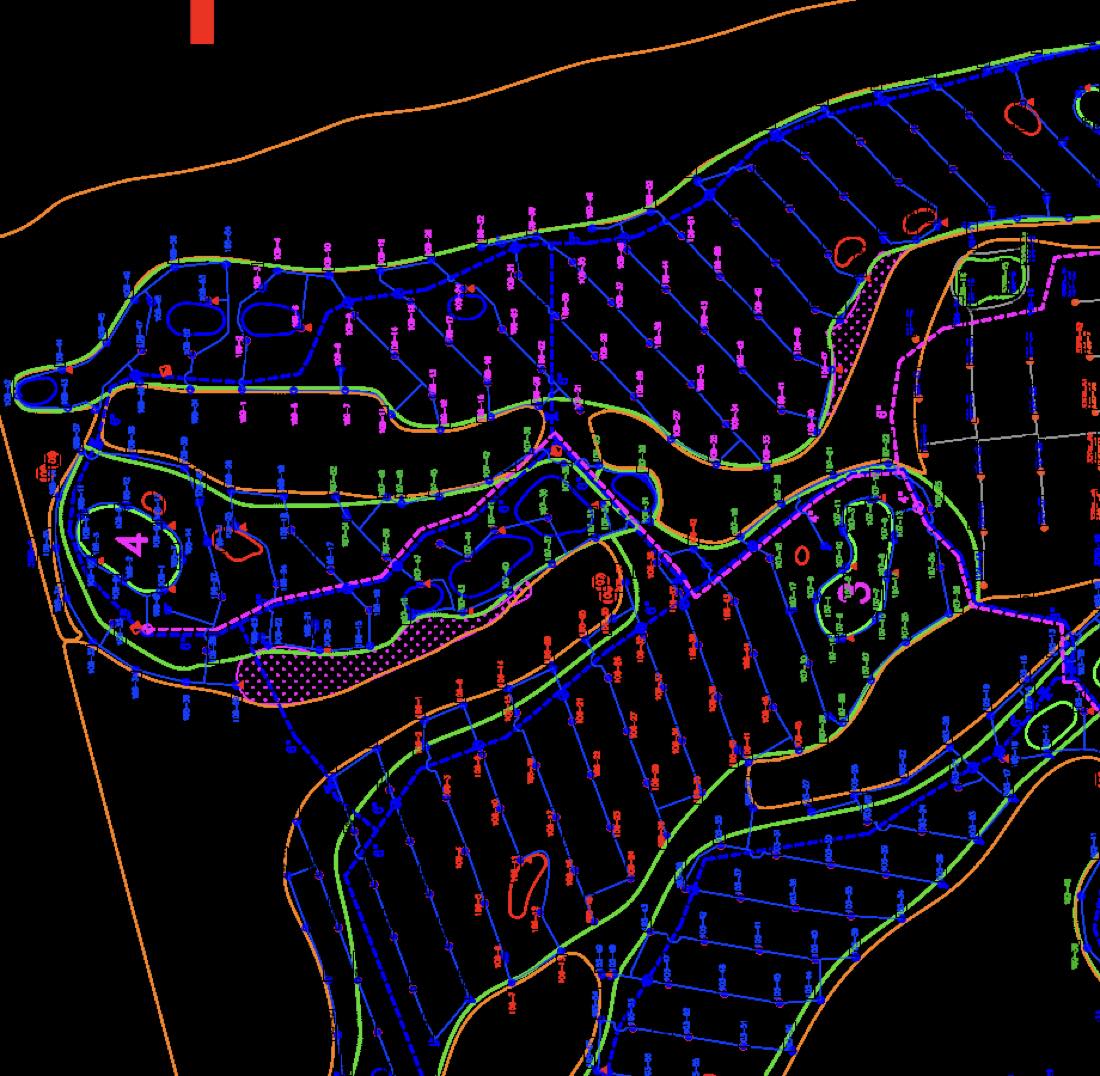 Hogan Park irrigation plan — AutoCAD detail